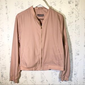 Bagatelle Bomber Jacket Dusty Rose Pink Size Med